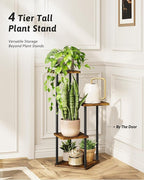 Tall Plant Stand Indoor 4 Tiered Plant Shelf - Image 3