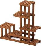 Furinno FG18451 Tioman Hardwood Patio Furniture Outdoor Flower Stand in Teak Oil - Image 5