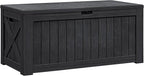 Flamaker Resin Deck Box 120 Gallon Waterproof Large Outdoor Indoor Storage Box by Flamaker