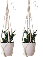 Macrame Plant Hanger for 4-12 Inch Pot Indoor Crochet Hanging Plant Holder by HUIHONGHOME