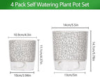 4 Pack Self Watering Pots for Indoor Plants, Plant Pots for African Violet - Image 2