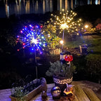 FOOING 4 Pcs Solar Garden Lights Solar Firework Lights Waterproof, 120 LED - Image 7