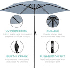 Best Choice Products 7.5ft Heavy-Duty Round Outdoor Market Table Patio Umbrella - Image 5