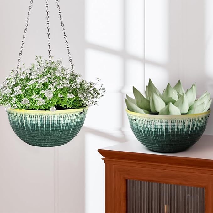 10inch Hanging Planter, 2 Pack Hanging Planters - Image 7