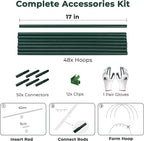 Gardzen Garden Hoops for Raised Beds Greenhouse Hoops, DIY Kit for Row Cover - Image 5
