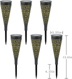 6 Pack Solar Lights Outdoor Garden Decorative Mandala Solar Garden Lights - Image 7