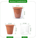 D'vine Dev 6 Inch Design Self Watering Pot - Image 3