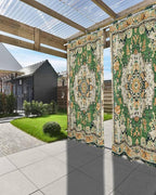 Ombre Green Boho Outdoor Curtains - Image 3