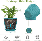 5 Inch Planter Pots, 6 Pack Indoor Planters, Small Flower Pots - Image 4
