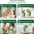 6 inch Self Watering Pots for Indoor Outdoor Plants, 6 Pack Flower Plant Pots - Image 6