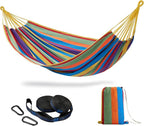 Brazilian Double Hammock with Tree Straps, Extra Large 94x63IN, 2 Persons by CHULIM