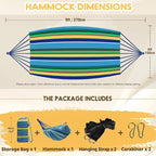 ANYOO Cotton Hammock Portable Camping Hammocks - Image 3