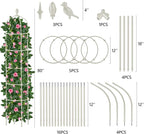 Garden Obelisk Trellis for Climbing Plants Outdoor 6.7 Ft Rose Bush Round - Image 4