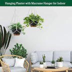 Hanging Planter Self Watering 10 Inch, 2 Pack Indoor Outdoor Hanging Baskets - Image 4