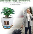 12 inch Large Self Watering Pots, Plastic Planters - Image 5
