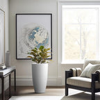 Kante 23.6" H Pure White Finish Concrete Tall Planters Large Outdoor Indoor - Image 3