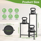 iDavosic.ly Plant Stand Indoor Outdoor, 3 Tier Corner Metal Flower Display - Image 3