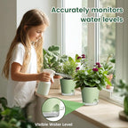 6 inch Self Watering Pots for Indoor Outdoor Plants, 6 Pack Flower Plant Pots - Image 5