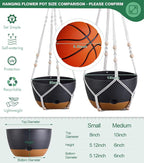 montresor Set of 2-8 Inch Hanging Planters - Image 5