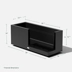 Veradek Block Series Long Box Planter - Image 3