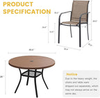VICLLAX 5 Pieces Patio Dining Set - Image 7