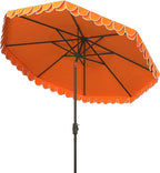 SAFAVIEH 9ft Outdoor Patio Umbrella, Auto Crank Tilt, UV Resistant - Image 5