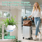 Set of 3-10 Inch Self Watering Hanging Planters - Image 6