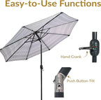Sunnydaze Outdoor Patio Umbrella - Image 2