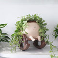 Smiley Face Rocking Chair Planters Flower Pots by CamotankOriginalDesignandCreation