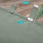 NICETOWN 2 Panels Outdoor Sage Green Curtainss Waterproof - Image 6