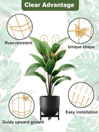 4Pcs Indoor Plant Trellis for Potted Plants, Houseplant Support Stakes for Ivy - Image 3