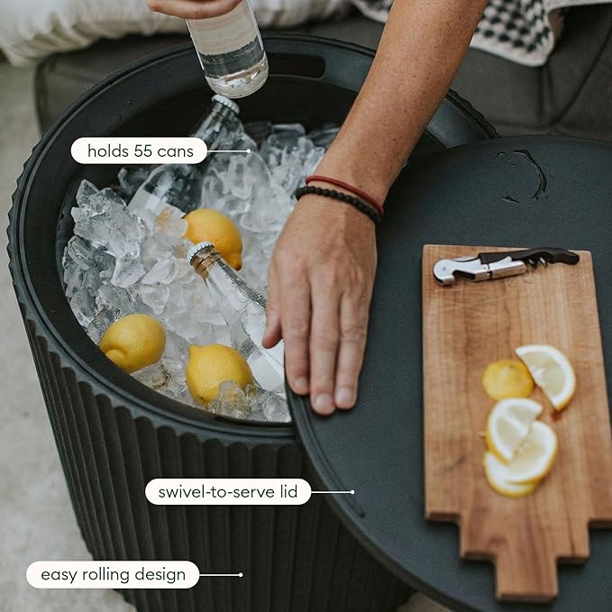 Veradek Outdoor Cooler Side Table - 2 in 1 - Designed - Image 6