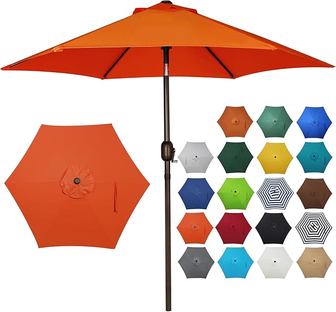 Blissun 7.5 ft Patio Umbrella, Yard Umbrella, Outdoor Market Umbrella by Blissun