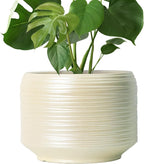 10 Inch Ceramic Plant Pot with Drainage – Large Flower Pot by Bestseler