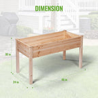 Backyard Expressions Wooden Raised Garden Bed | 48" x 24" x 30" Elevated - Image 3