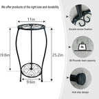 2 Pack 25.2 inch Metal Plant Stand Rack - Image 3