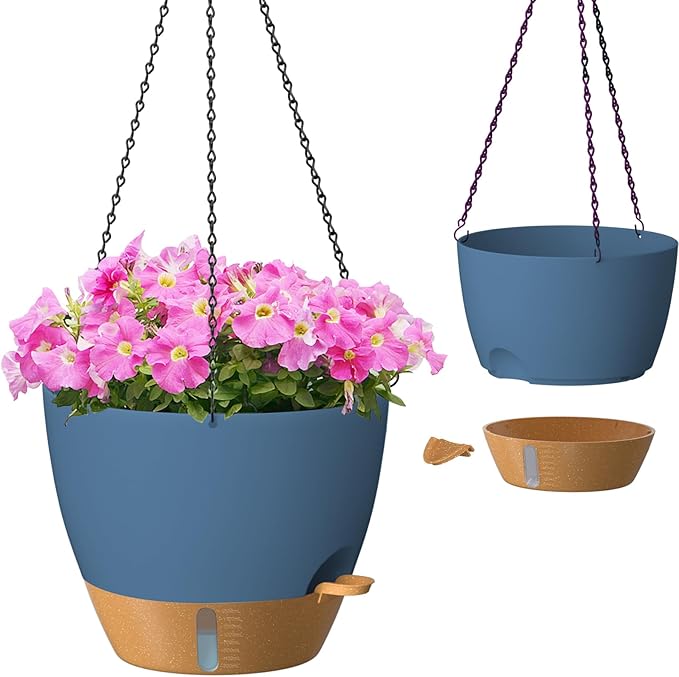 ZMTECH 12 Inch Hanging Planters by HighQualityGardeningTools