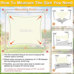 KANAGAWA Sun Shade Sail Curved 16'X20' Cream Rectangle Outdoor Shade Cover UV - Image 2