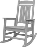 SERWALL Oversized Outdoor Rocking Chair, All-Weather Patio Rocking Chair by SERWALL