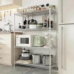 Xcity Storage Shelves, 4 Tier Heavy Duty Metal Shelving Unit - Image 4