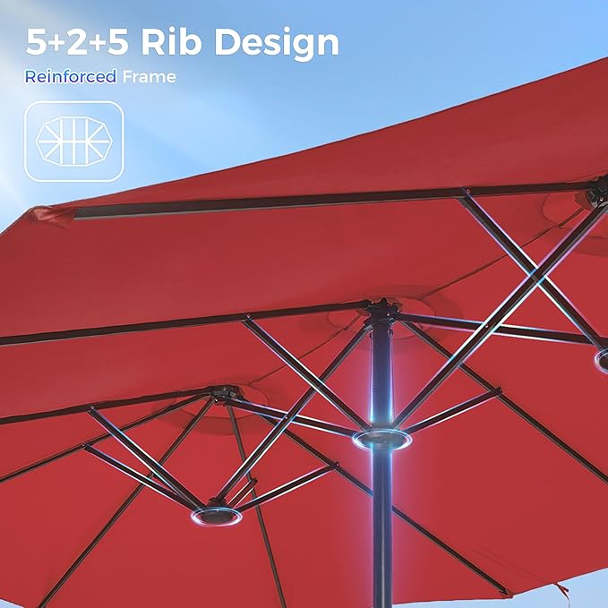 SUPERJARE 13FT Outdoor Umbrella - Image 8