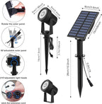 T-SUNUS RGB Solar Landscape Spotlights Christmas, Color Changing Spot Light - Image 7