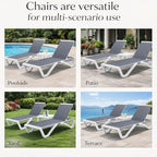 Kozyard Outdoor Chaise Lounge Chair, Full Flat Adjustable Patio Lounger - Image 8