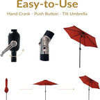 Sunnydaze Outdoor Patio Umbrella - Image 3