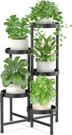 iDavosic.ly Plant Stand Indoor Outdoor, 5 Tier Corner Metal Flower Display by iDavosicly