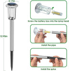 Solar Outdoor Lights, 15 Pack Solar Pathway Lights Outdoor Waterproof, Stake - Image 4