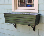 Achla Designs Galvanized Window Flower Box Planter-Green-Large - Image 8