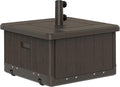 Outsunny 3-in-1 Outdoor Umbrella Base, Coffee End Table, Planter Box by Outsunny