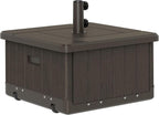 Outsunny 3-in-1 Outdoor Umbrella Base, Coffee End Table, Planter Box by Outsunny