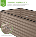 Best Choice Products 6x3x2ft Outdoor Metal Raised Garden Bed, Deep Root Box - Image 6